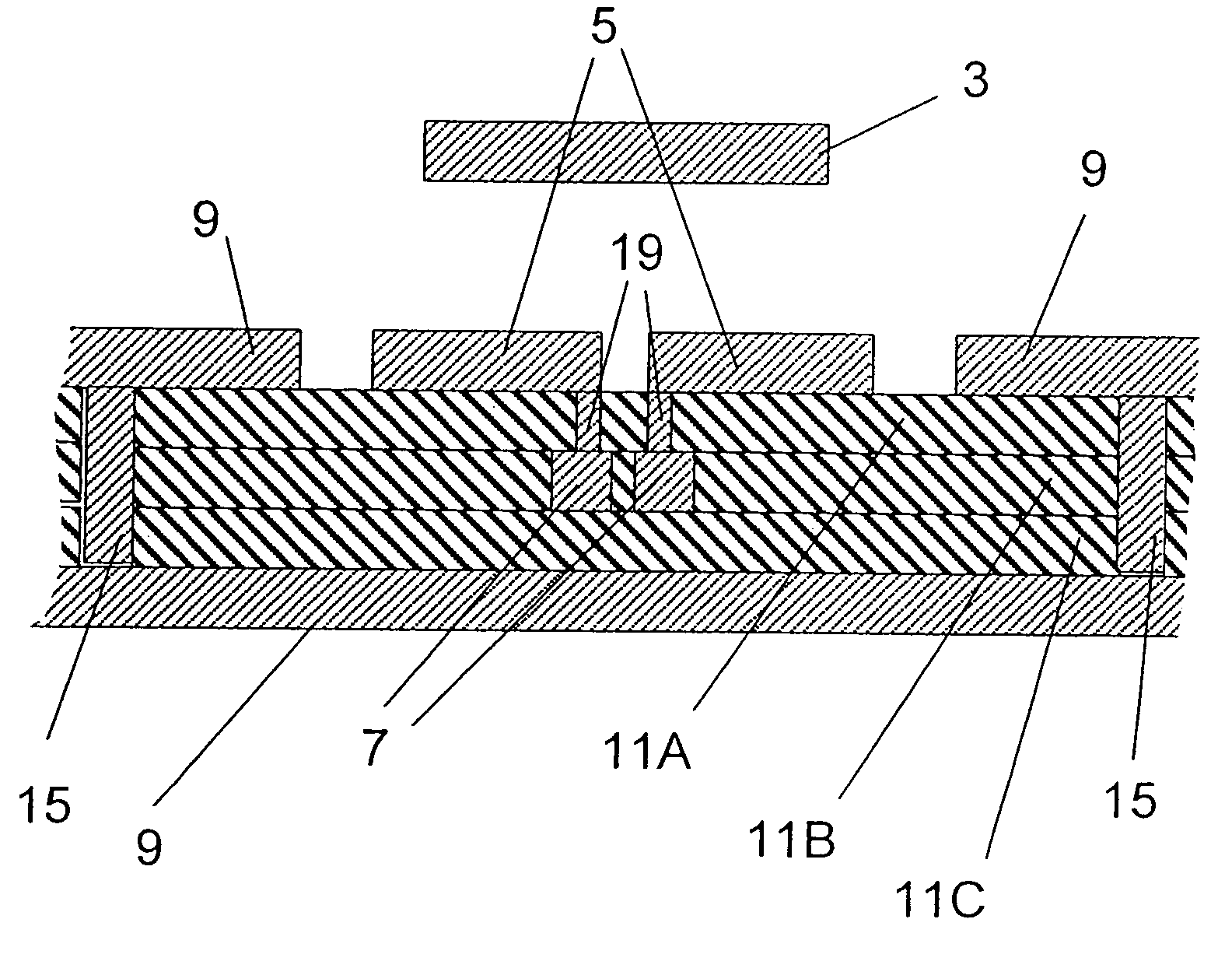 Symmetrical antenna in layer construction method