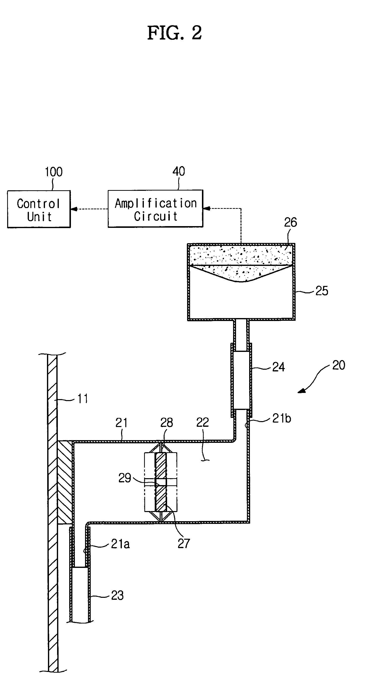 Washing machine with detection device