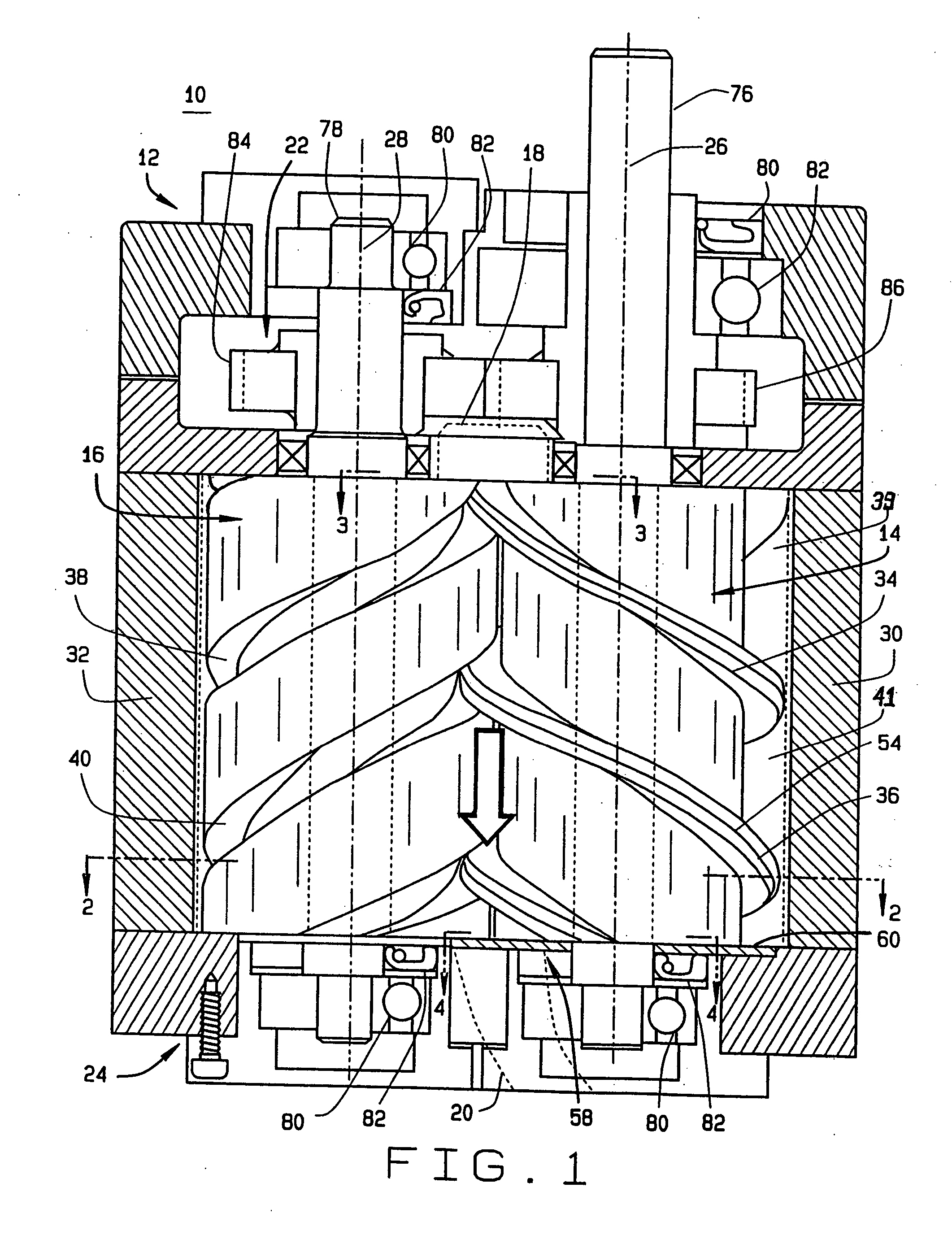 Gapless screw rotor device