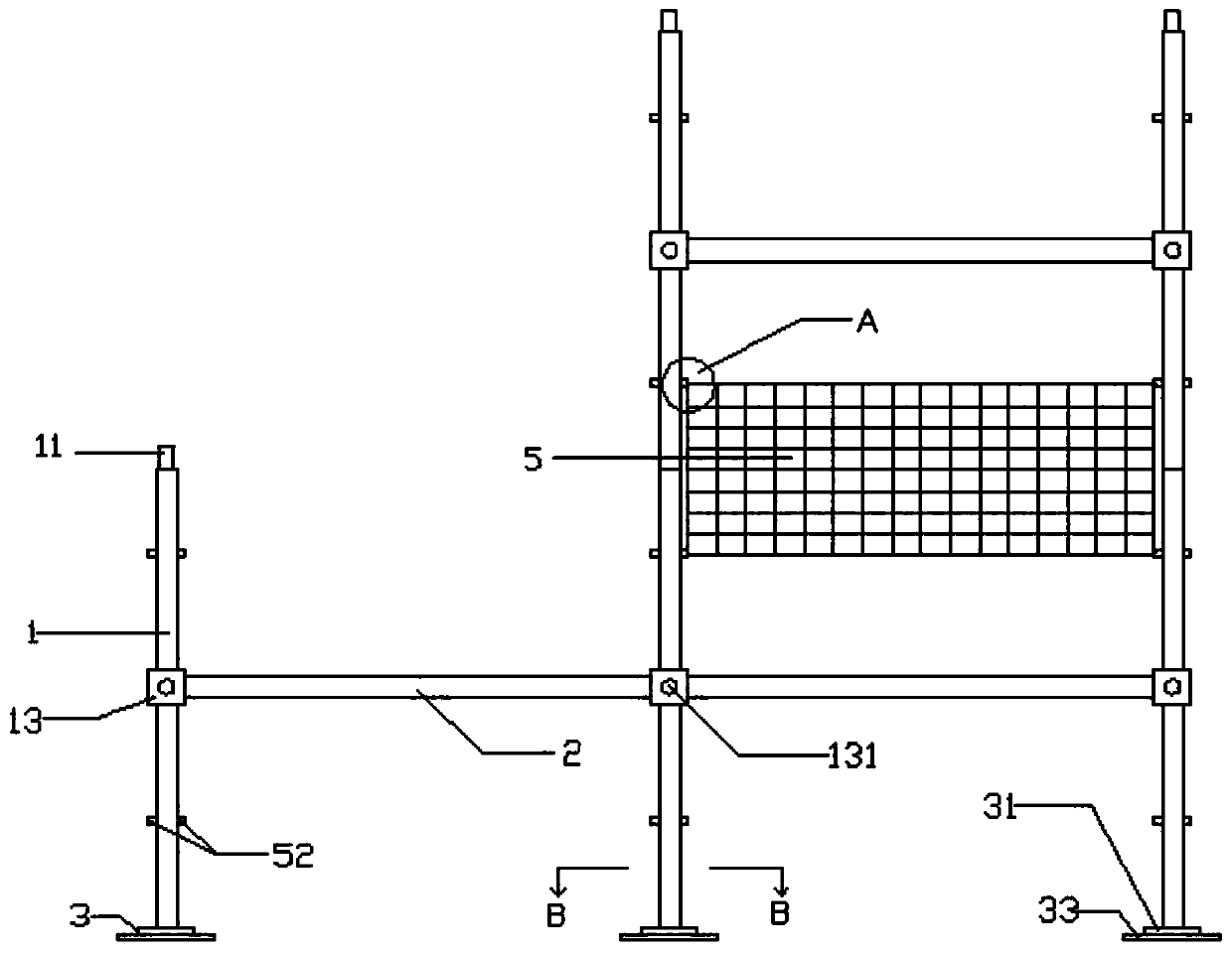 Portable stable scaffold