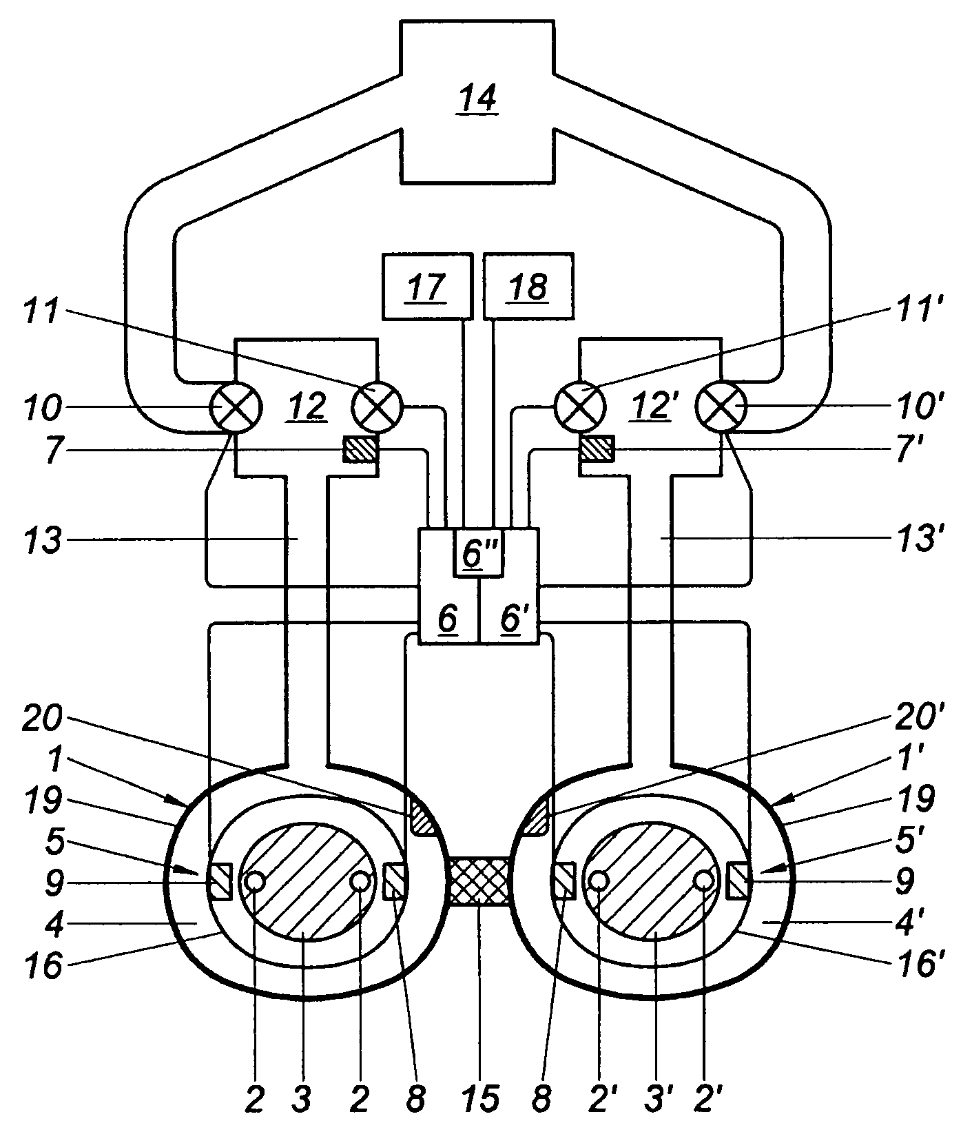 Device and method for the continuous non-invasive measurement of blood pressure