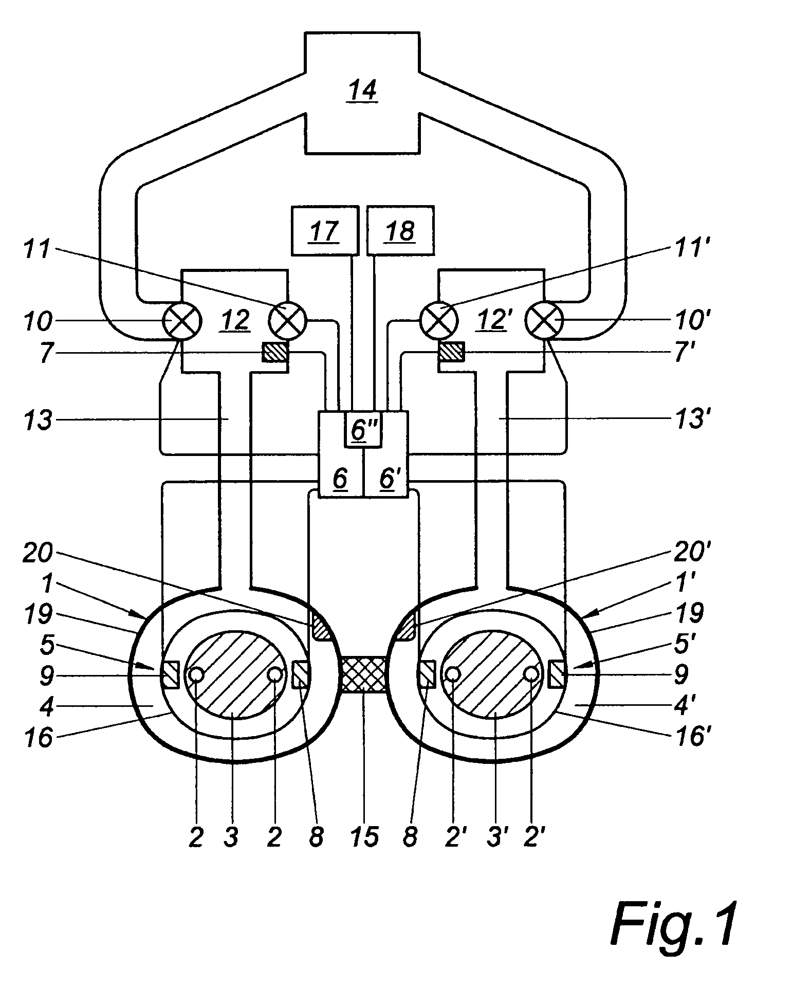 Device and method for the continuous non-invasive measurement of blood pressure