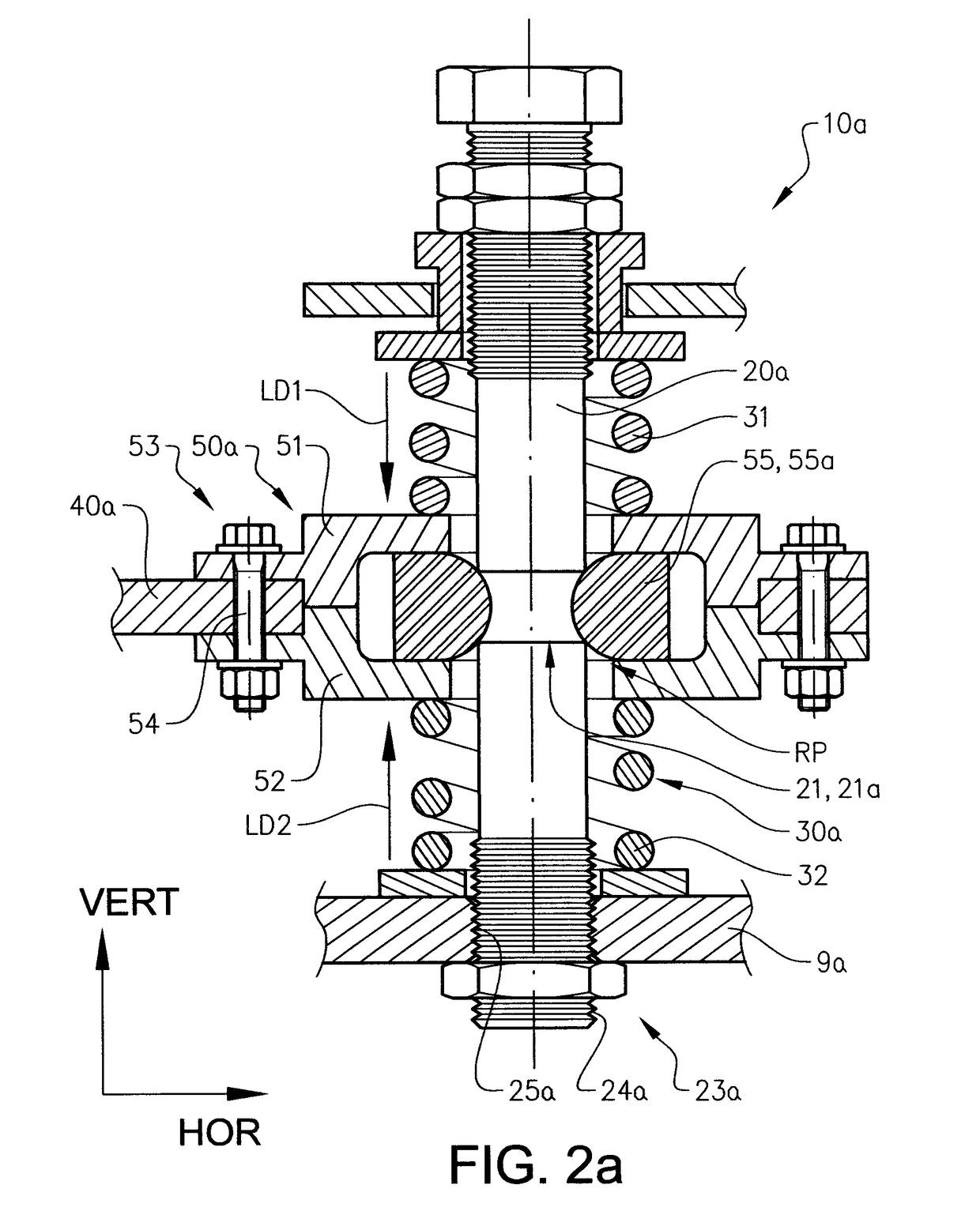 Shock absorbing arrangement configured to withstand impact shock