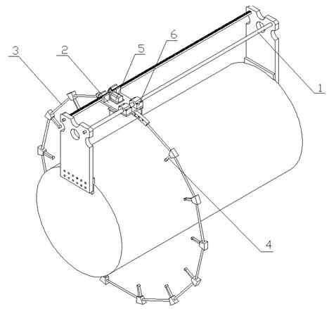 Underwater scanning measurement device and measurement method thereof