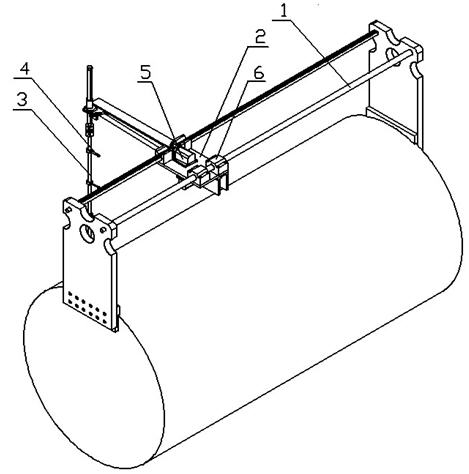 Underwater scanning measurement device and measurement method thereof