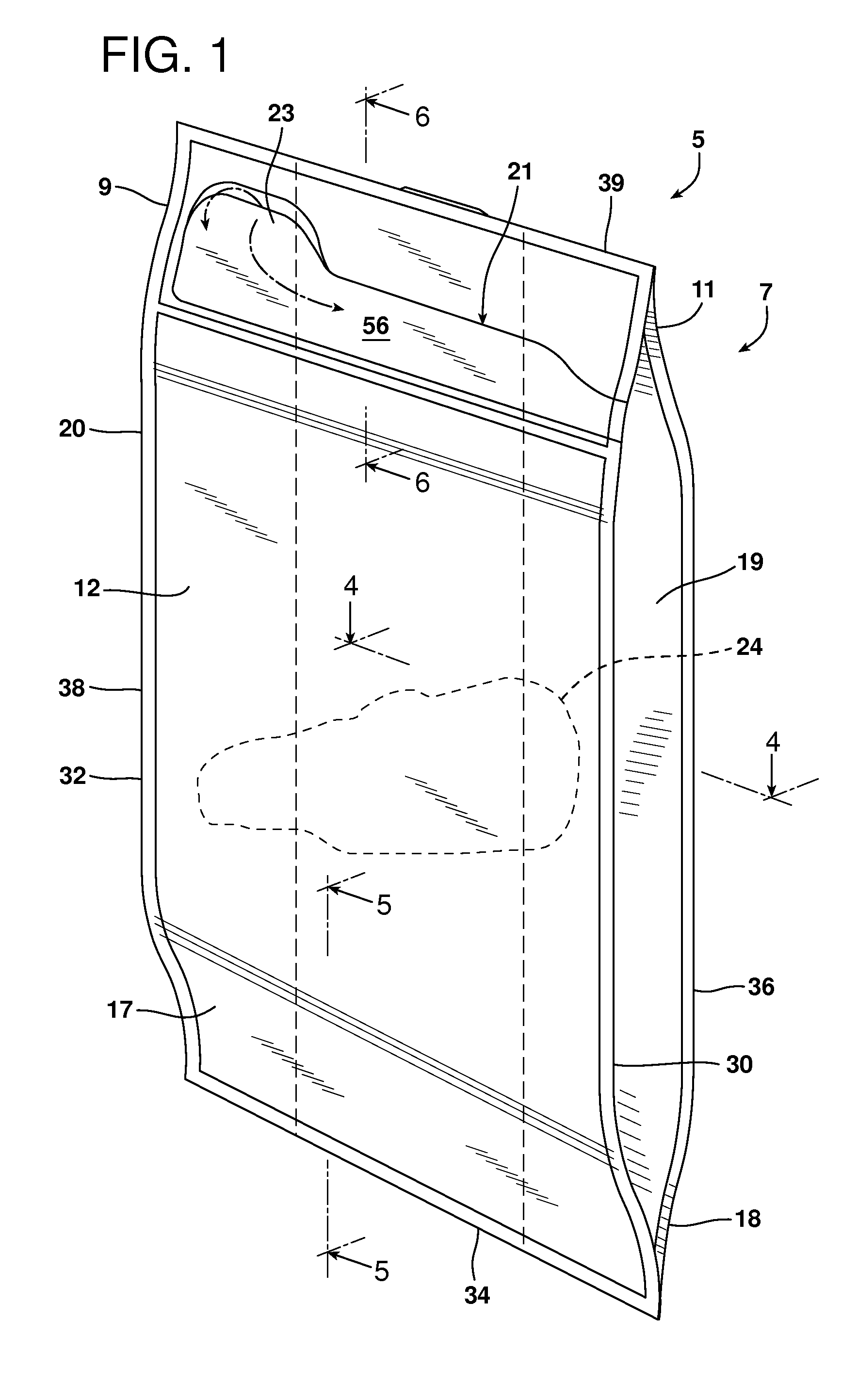 Easy Open and Reclosable Gusseted Package with Die-Cut Web and Reclosure Mechanism