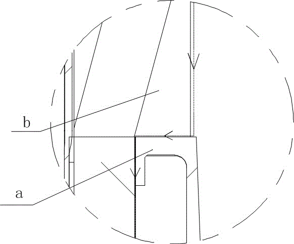 Self-water-diversion type water-containing plate and duct-type air conditioner