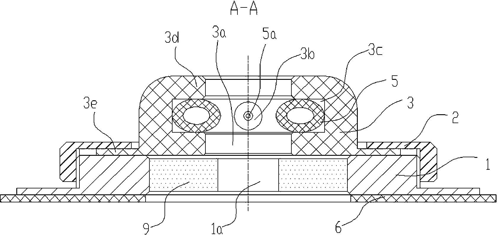 Inflatable drainage tube fixing device