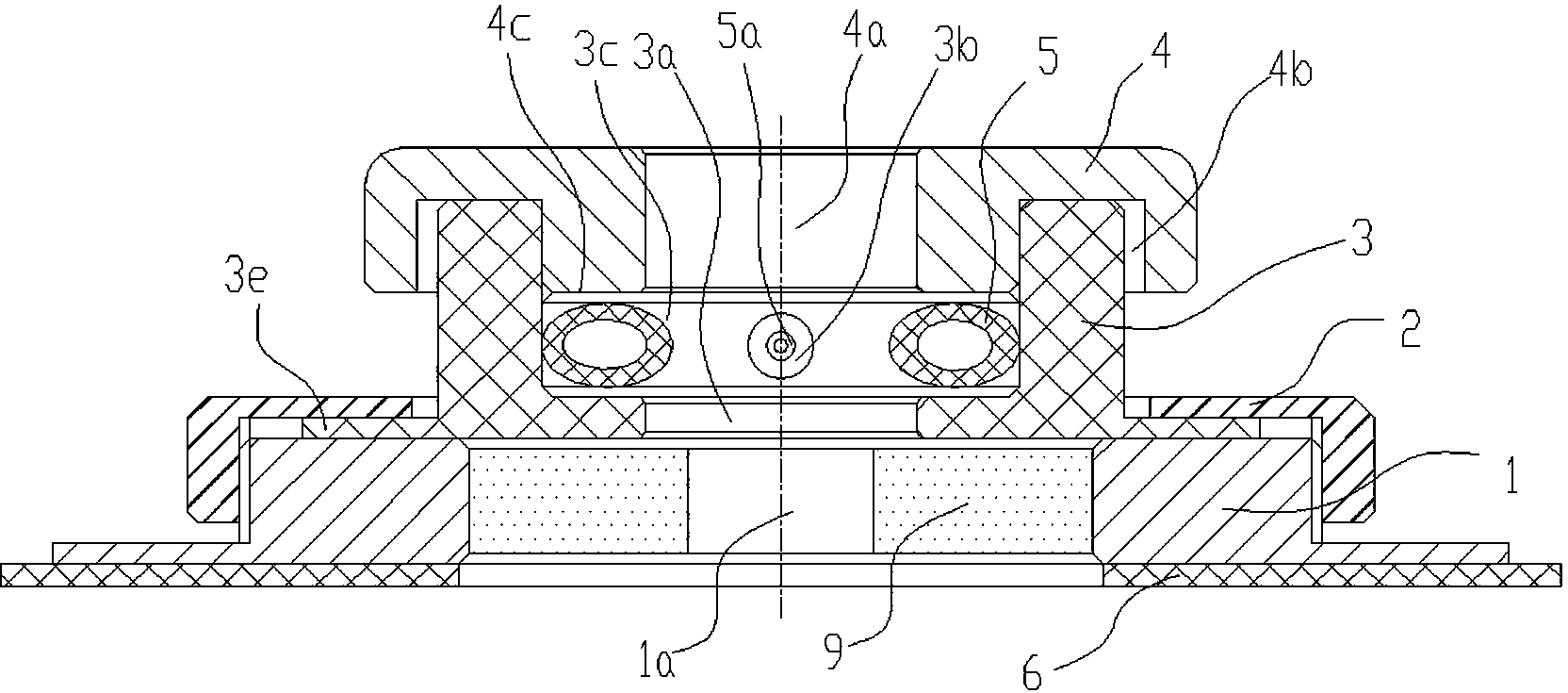 Inflatable drainage tube fixing device