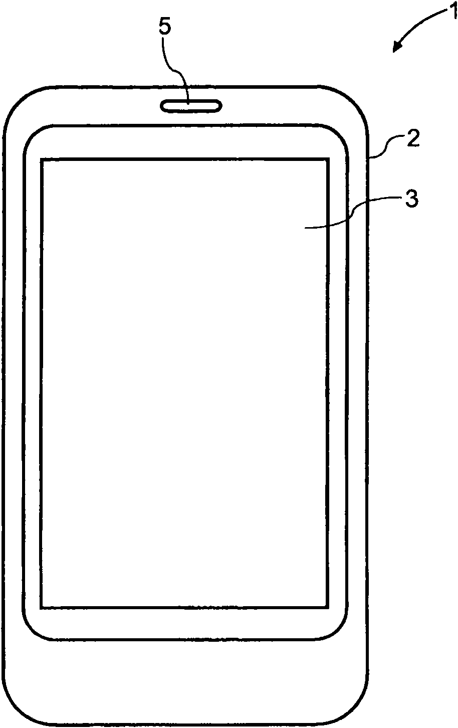 Mobile device with touch input surface