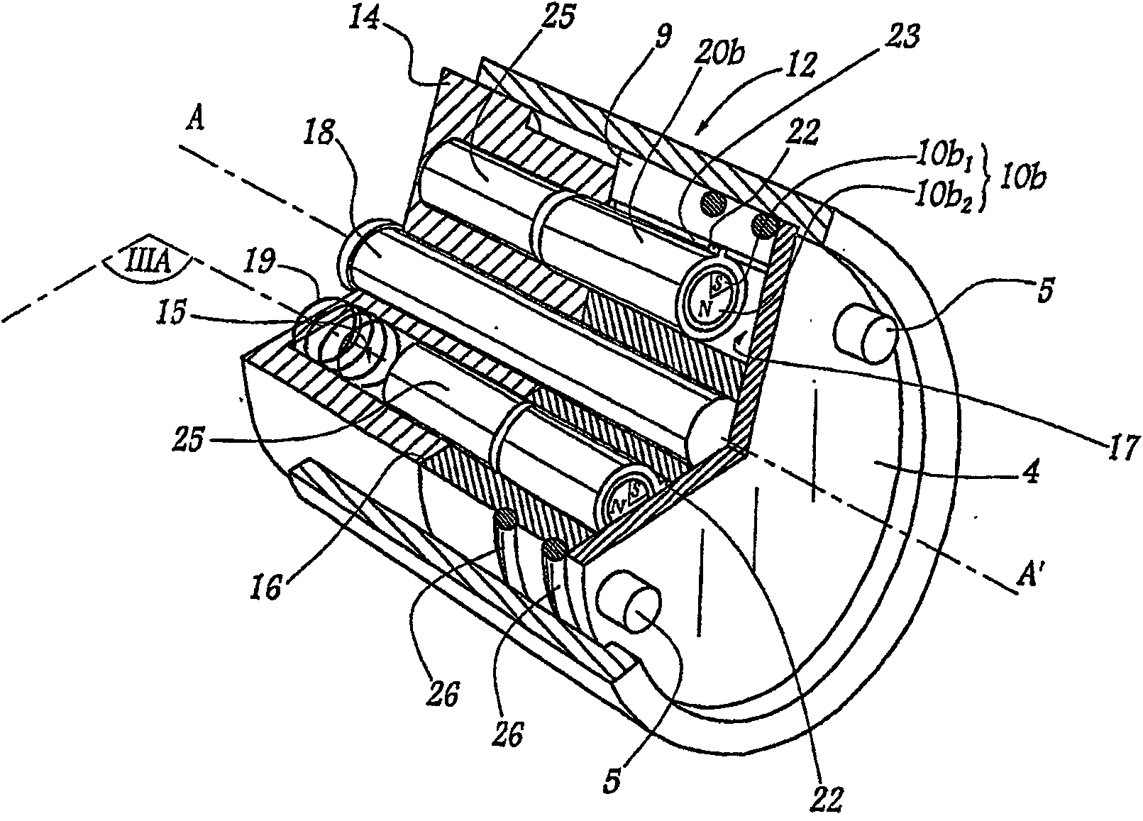 Magnetically controlled locking device