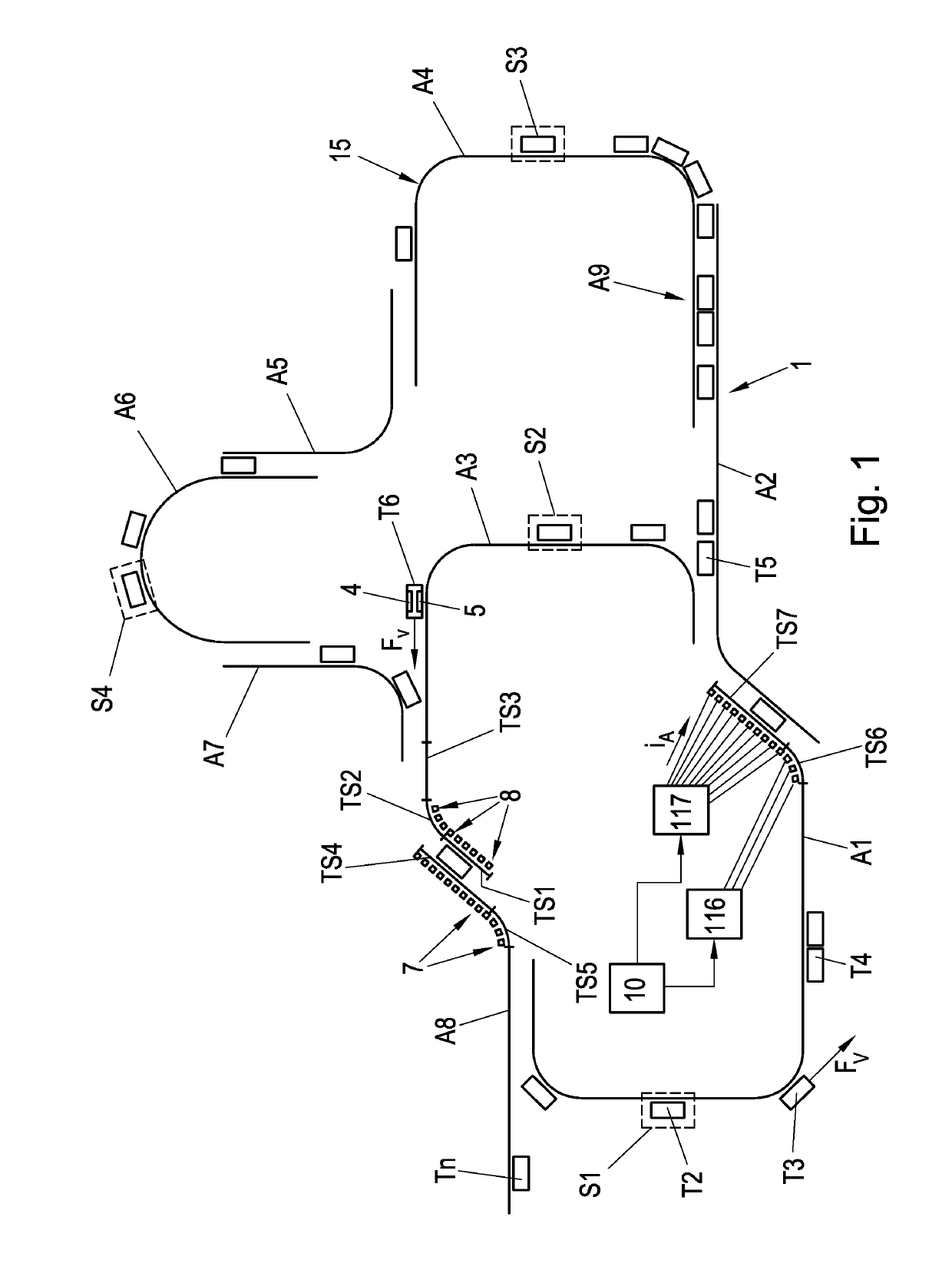 Method for controlling the normal force of a transport unit of a long stator linear motor