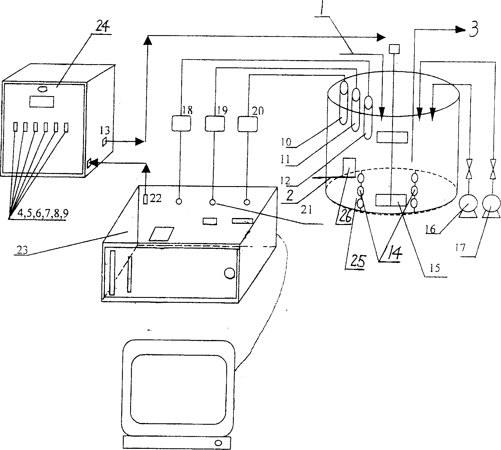 SBR alternant aerobic/anaerobic technology for biological denitrification and real time control device and method thereof