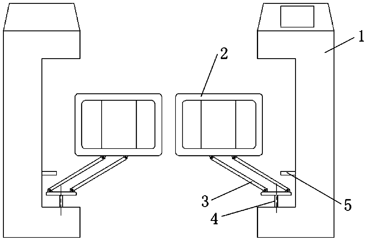 A gate system and working method for substation construction site based on Internet of Things