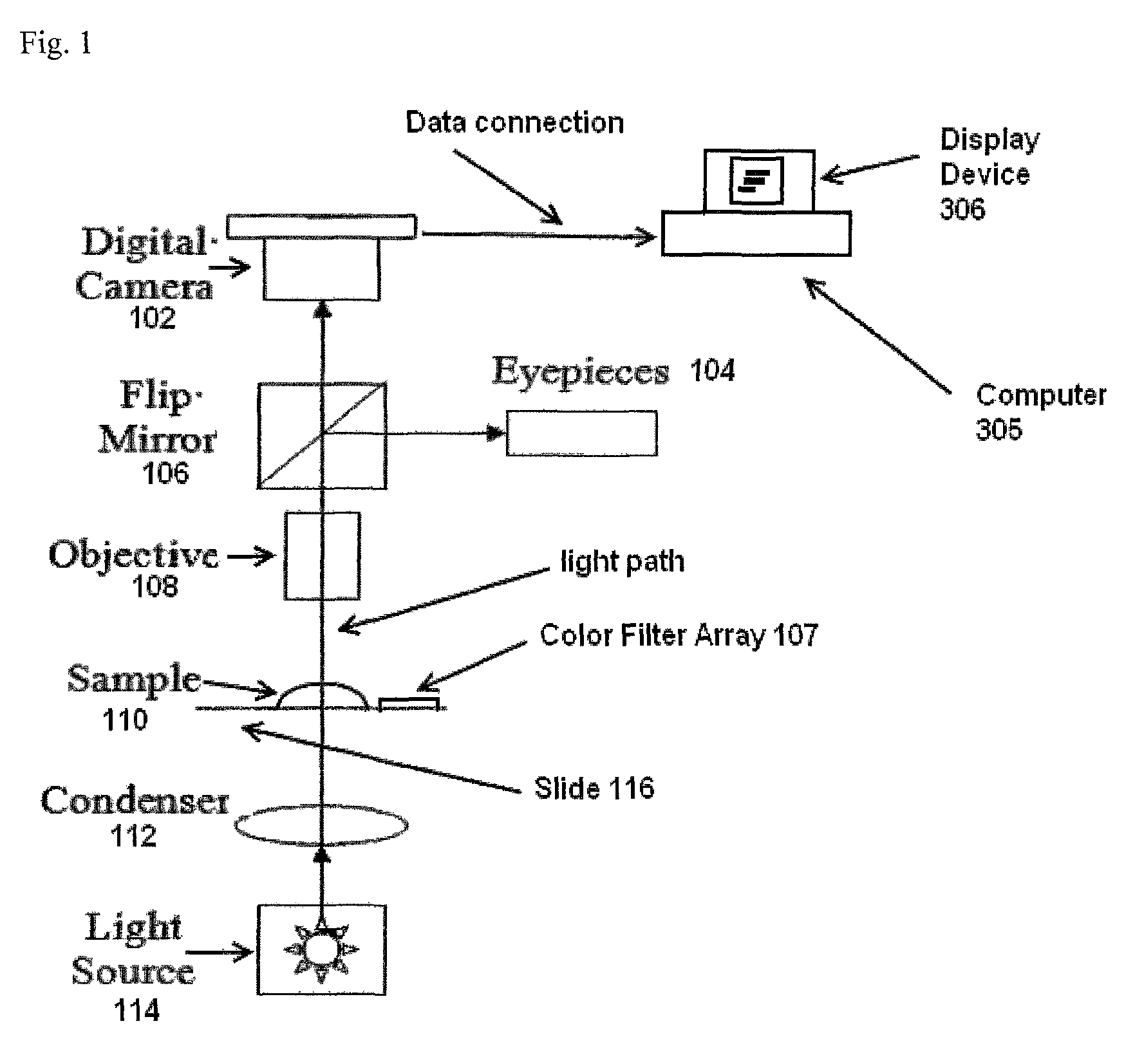 System and apparatus for color correction in transmission-microscope slides