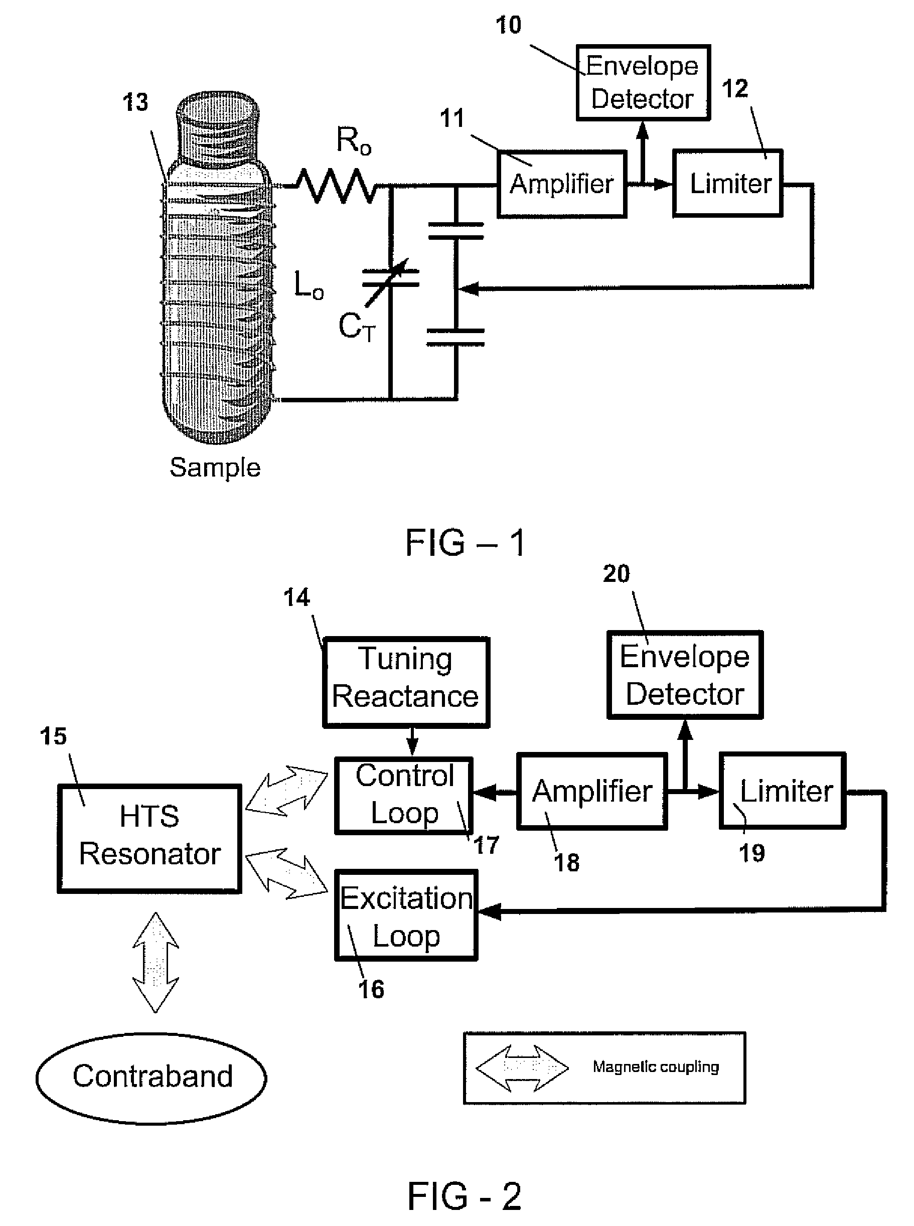 Quadrupole resonance using narrowband probes and continuous wave excitation