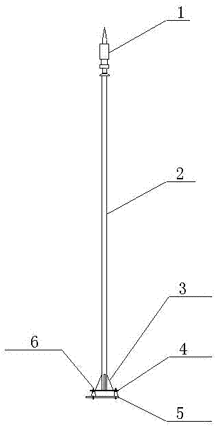 Method for installing pre-discharge lightening rod