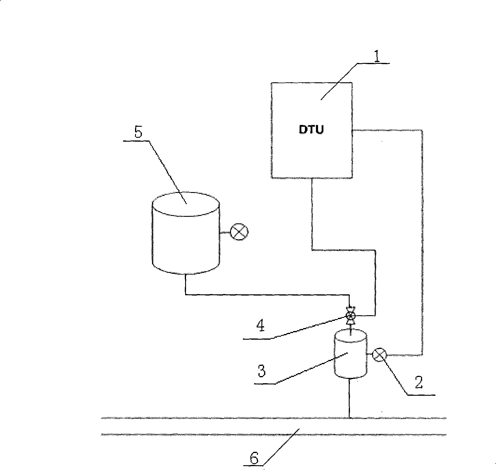 Automatic emergency oil supply system of oil-filling cable