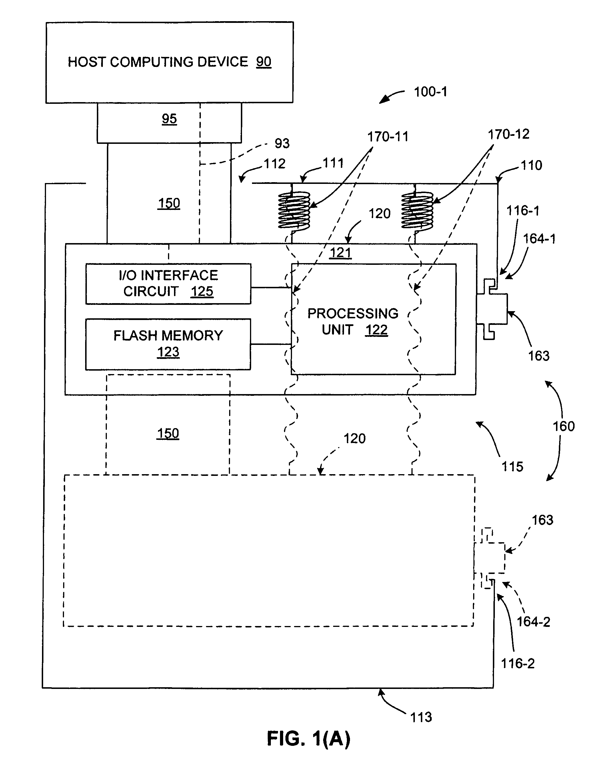 Flash drive with spring-loaded retractable connector