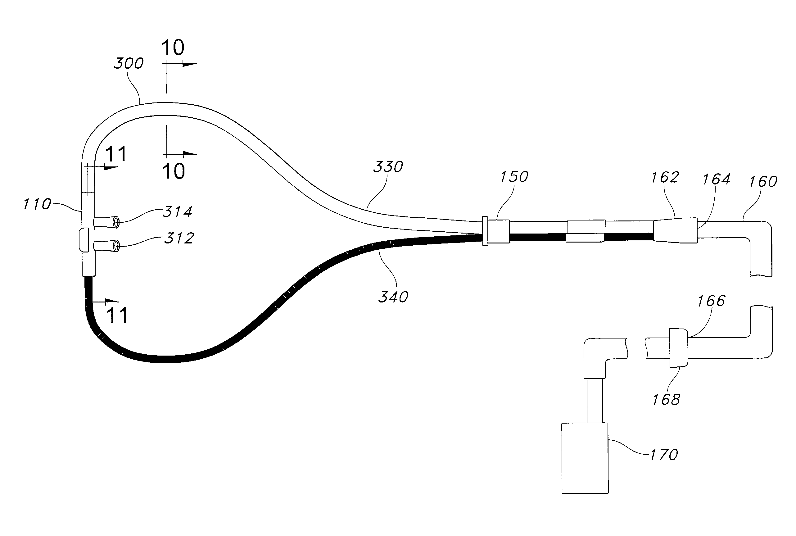 Nasal cannula with reduced heat loss to reduce rainout