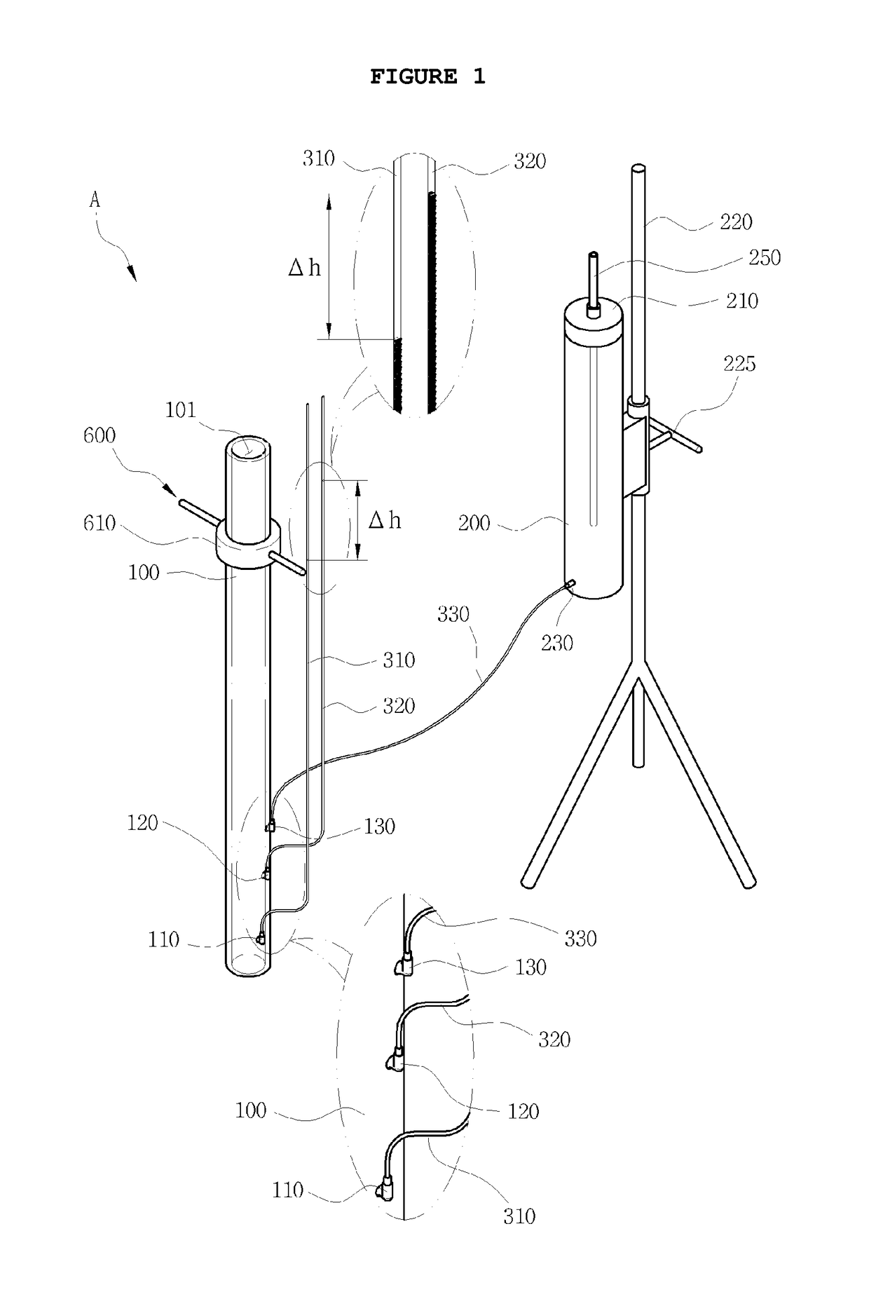 Apparatus for measuring saturated hydraulic conductivity of unsaturated porous media