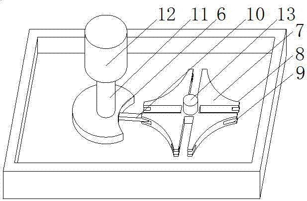 A power box dispensing device capable of dispensing multiple groups at the same time