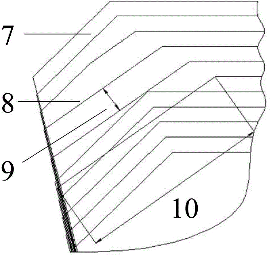 Efficient grinding method for tipping tooth tops of side-edge-free roughing broaches