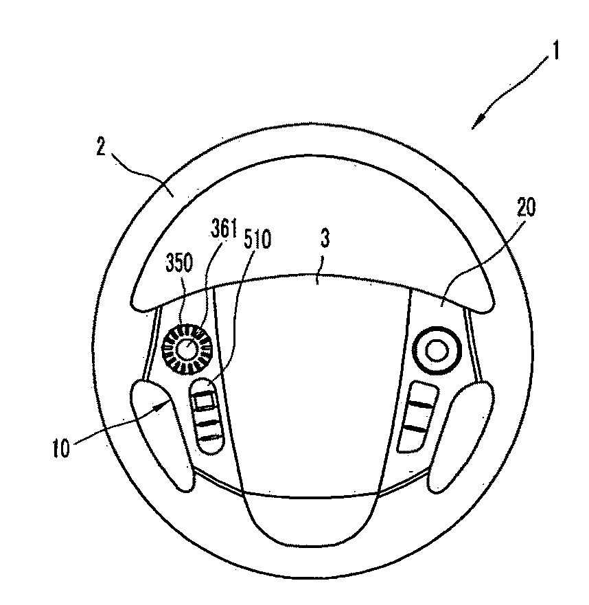 Haptic Steering Wheel Switch Device and Haptic Steering Wheel Switch System Including the Same