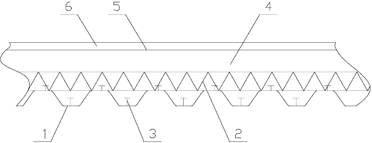 Corrugated sheet steel composite structure bridge deck system