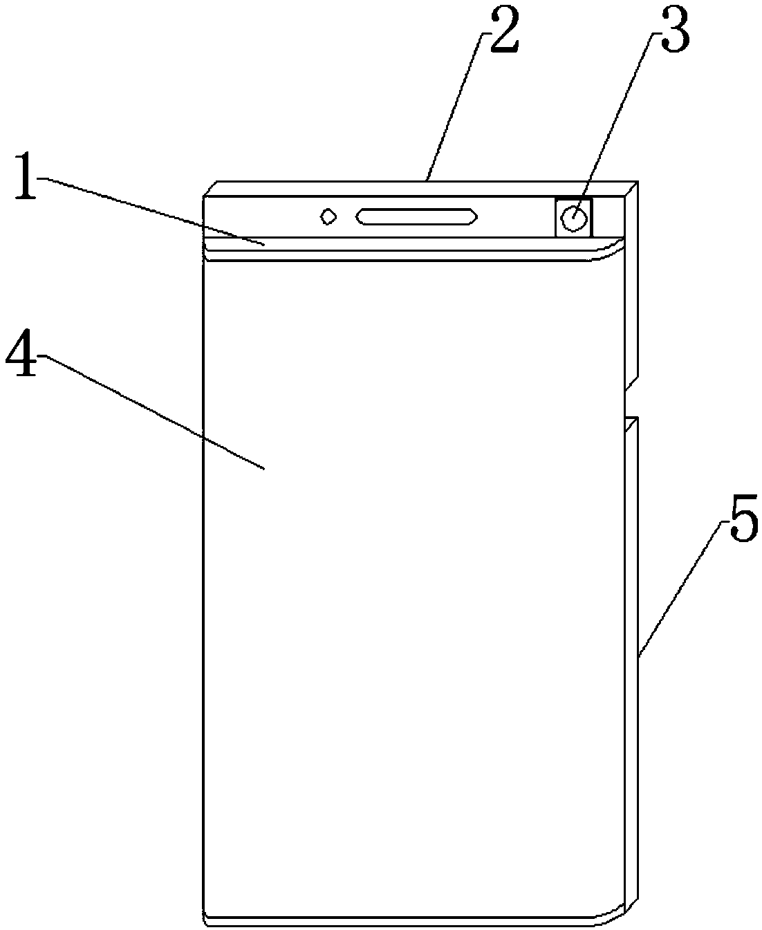 Full-screen mobile phone with capable of setting front camera in sliding manner