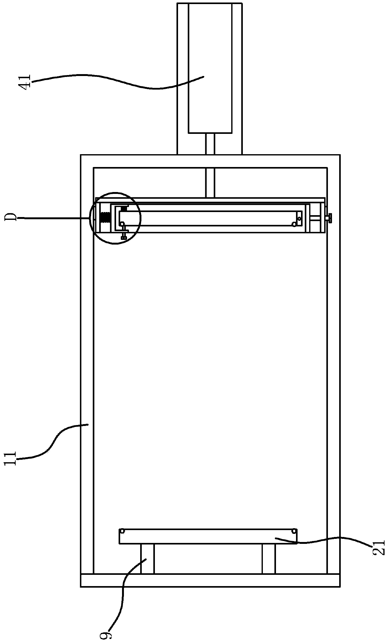 Tension detection device of leather