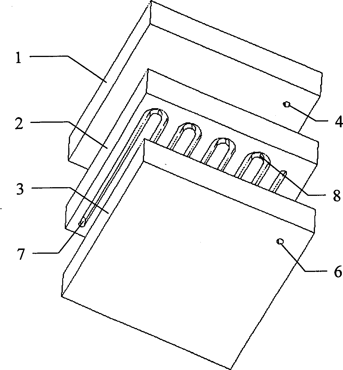 Miniature gas chromatographic column, gas chromatographic system and method for analysizing composition in sample