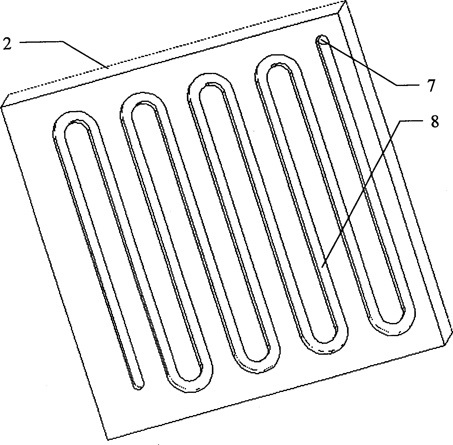 Miniature gas chromatographic column, gas chromatographic system and method for analysizing composition in sample