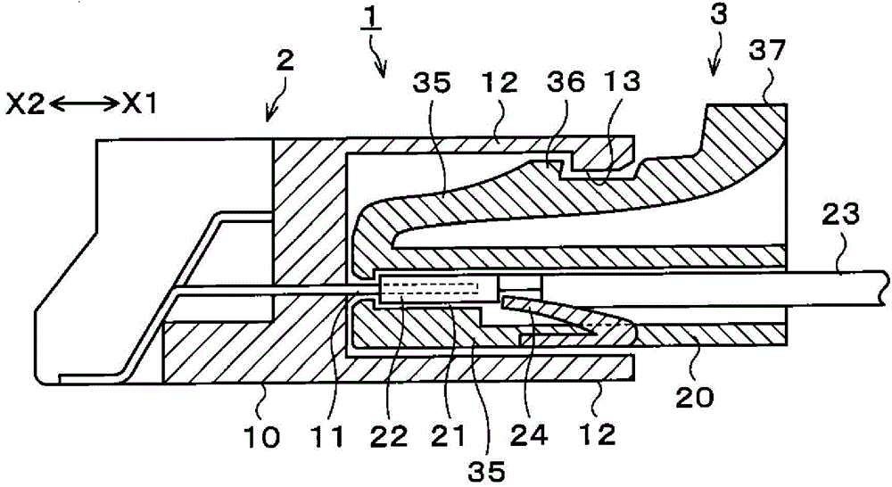 Electrical connector and method for producing same