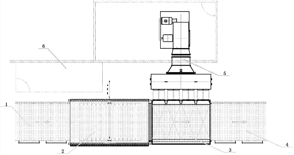 Weak convection structure applicable to ordinary toughening furnace