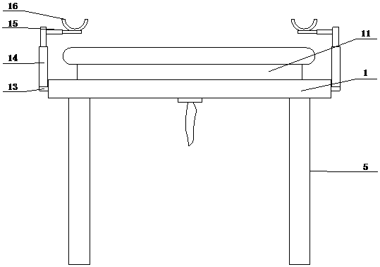 Operating table for hysteroscope operation