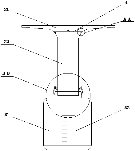 Operating table for hysteroscope operation