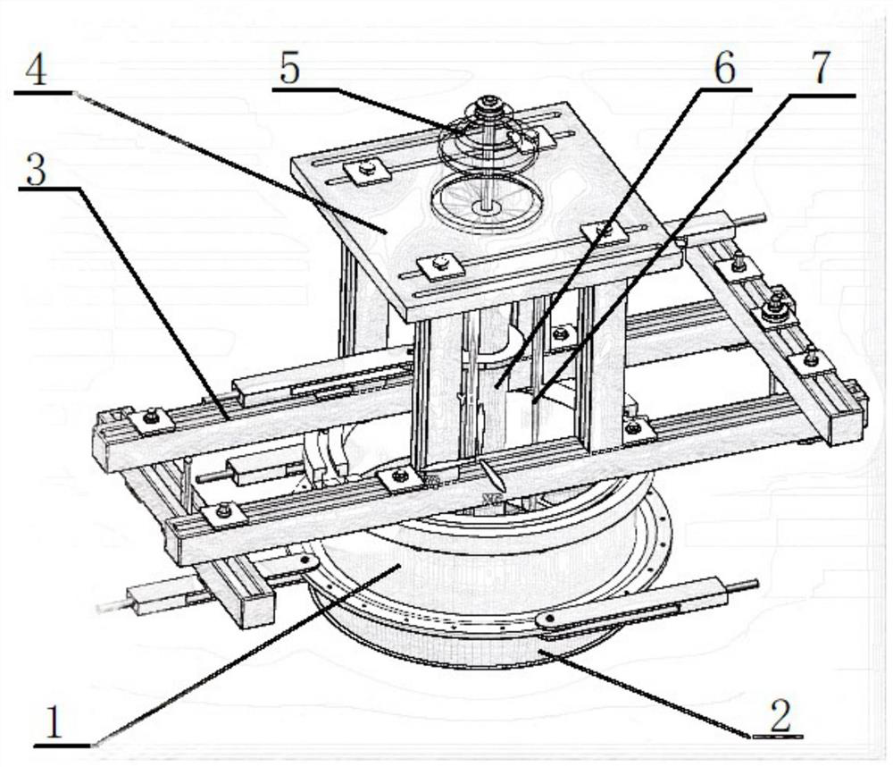 Intermediate case test load loading device