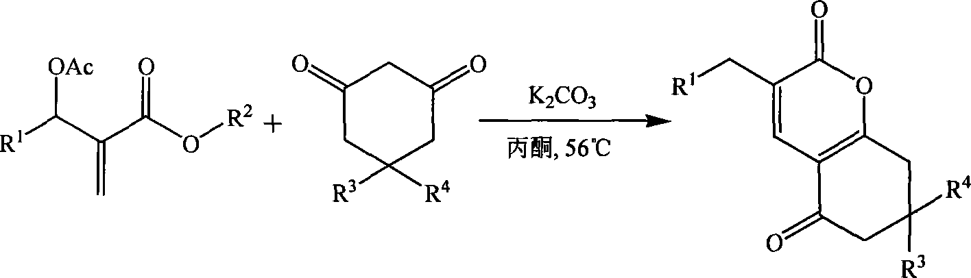 Method for synthesizing alpha-pyranone derivatives