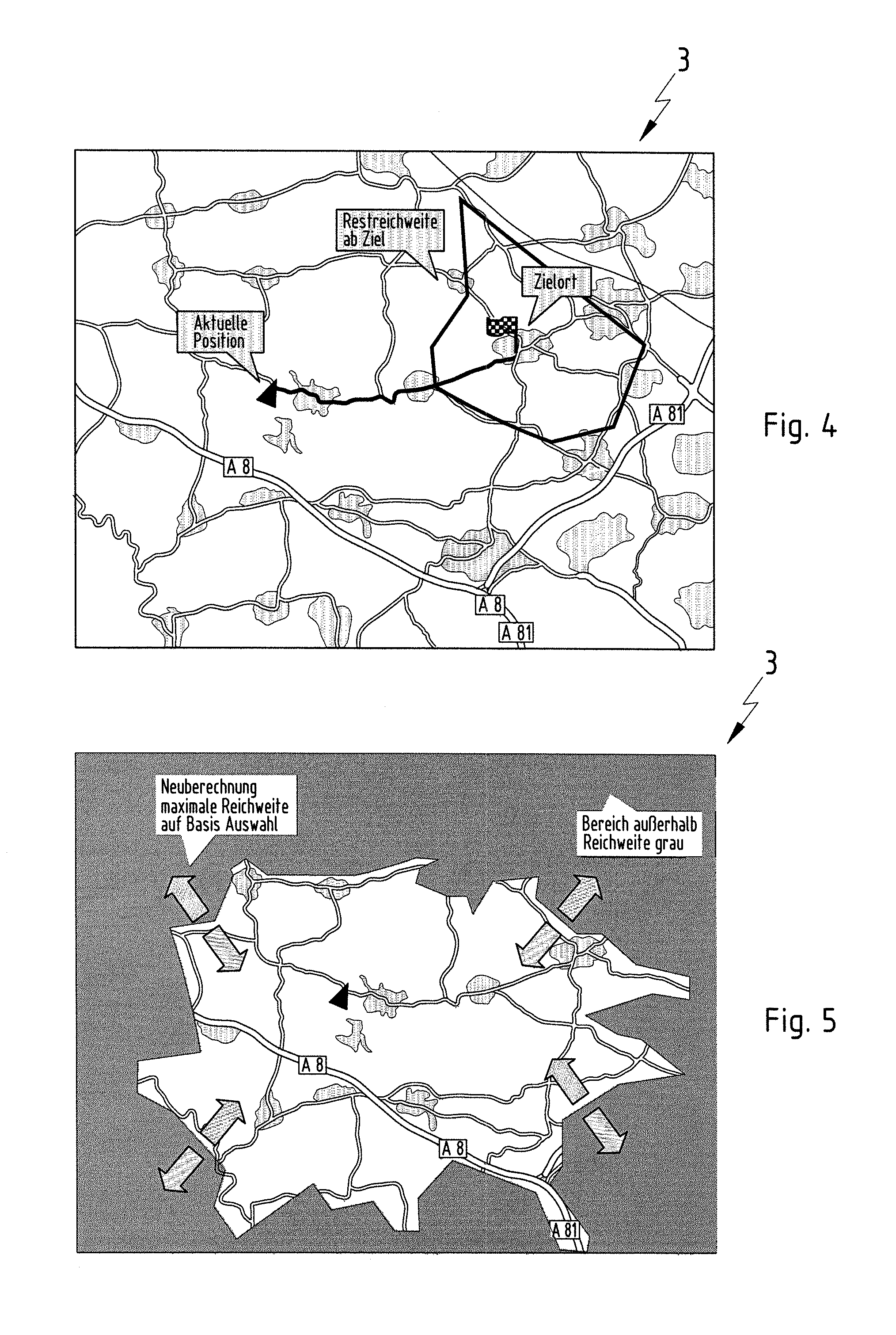 Method for estimating the range of a motor vehicle