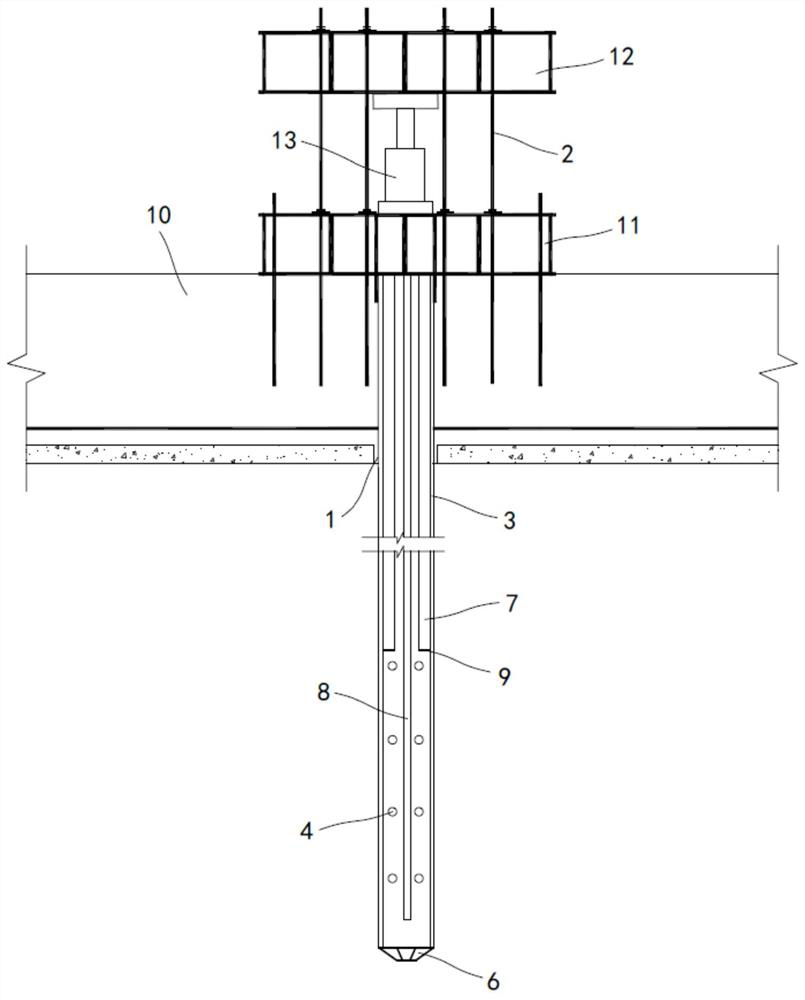 Foundation reinforcing and deviation rectifying method