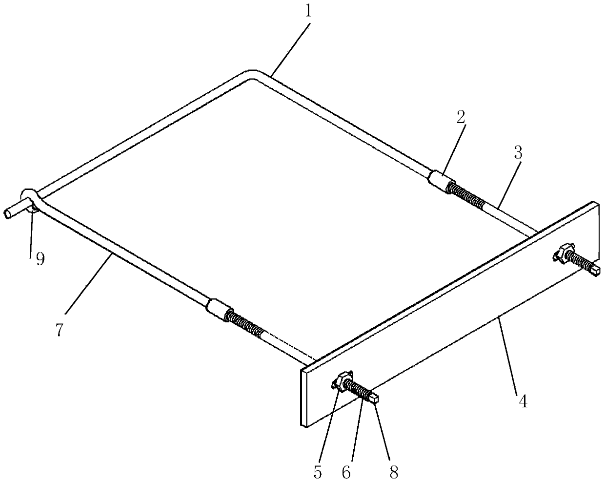 Concrete engineering expansion joint vertical sealing up structure fixing member and application thereof