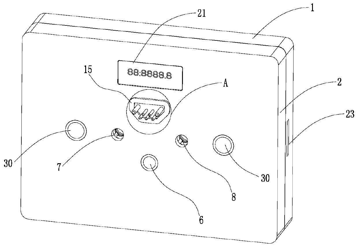 Power battery plug-in ammeter and its electric energy measurement method in electric vehicle battery exchange mode