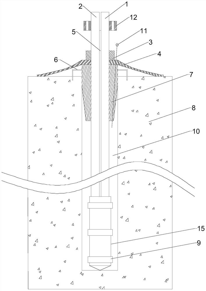 Microbe alternate grouting device for soft soil stabilization and using method