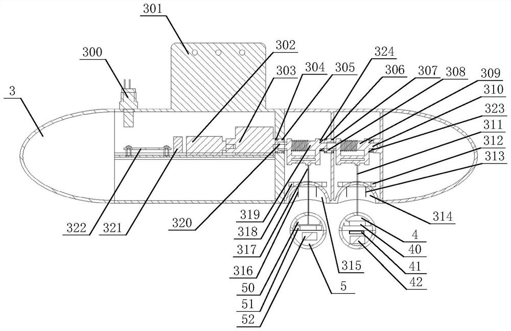 Wave glider underwater hoisting system and depth-keeping measurement control method thereof