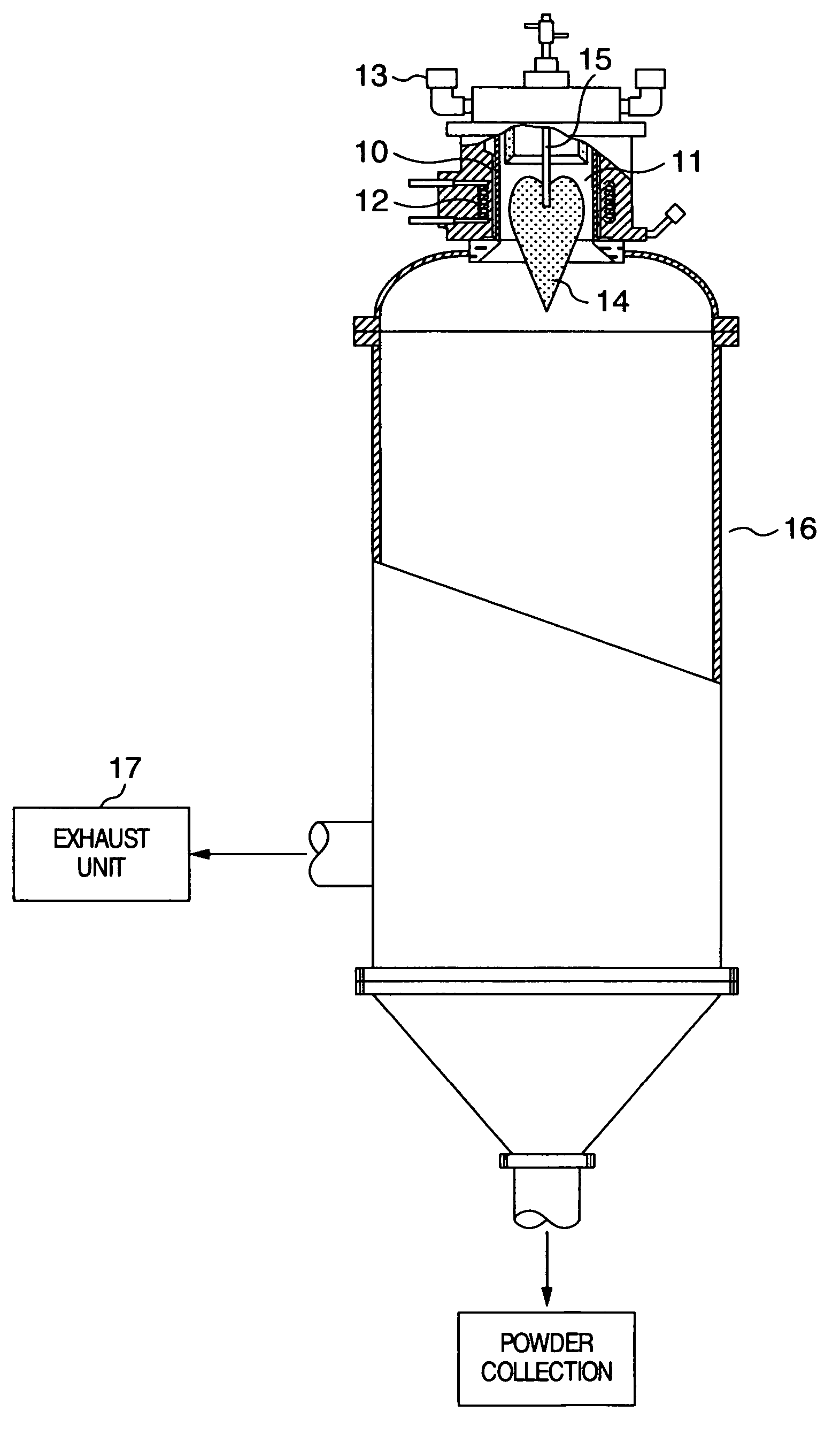 Plasma processing apparatus for powder and plasma processing method for powder