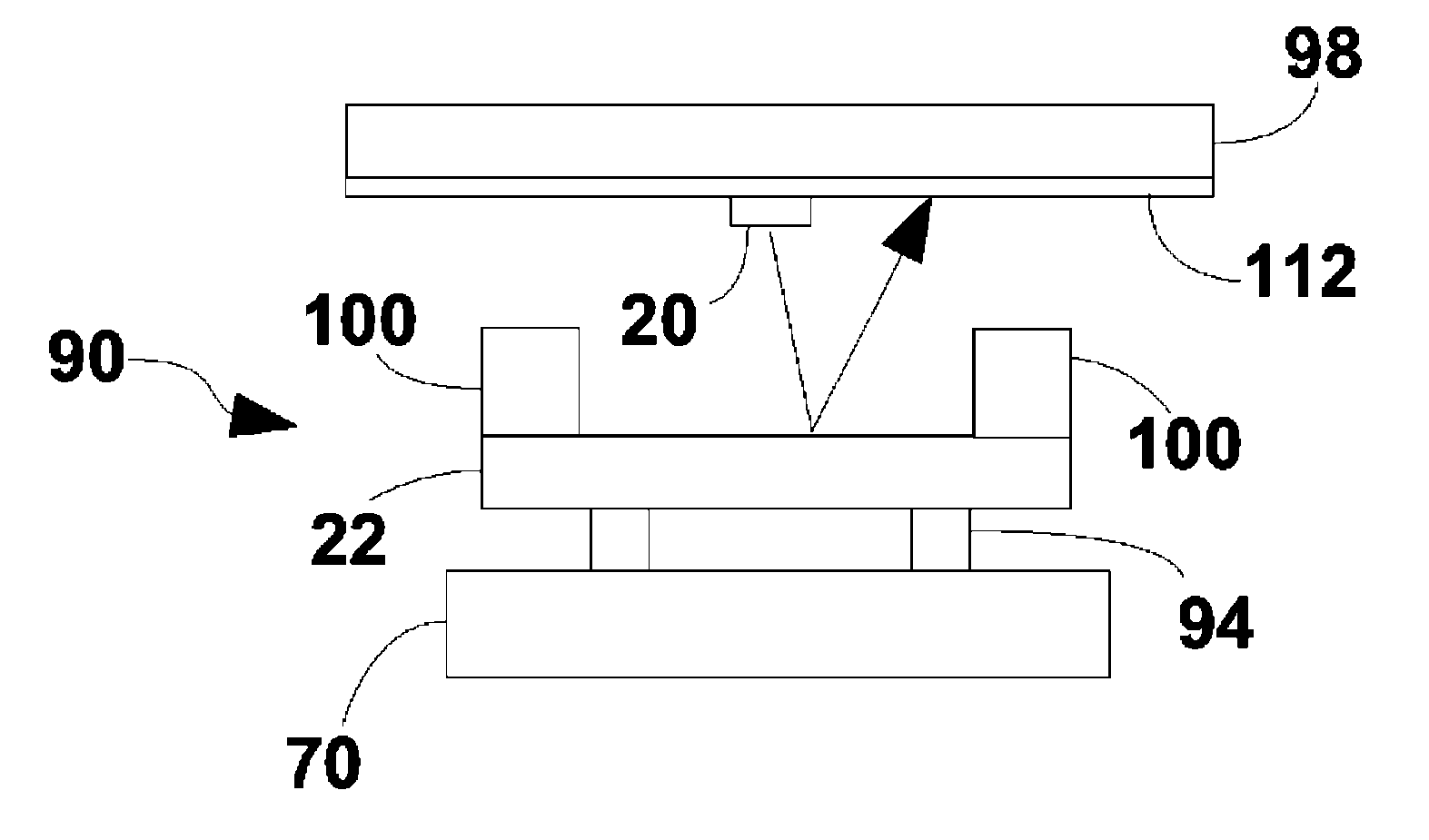 Optomechanical MEMS device including a proof mass and an illumination mitigating mechanism