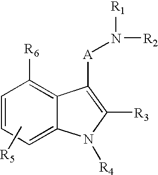 Indole compounds useful as serotonin selective agents