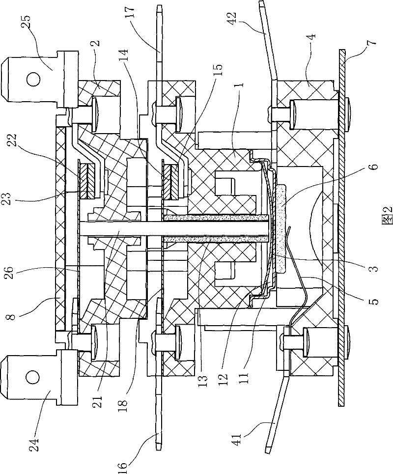 Double-pole single-throw type temperature controller