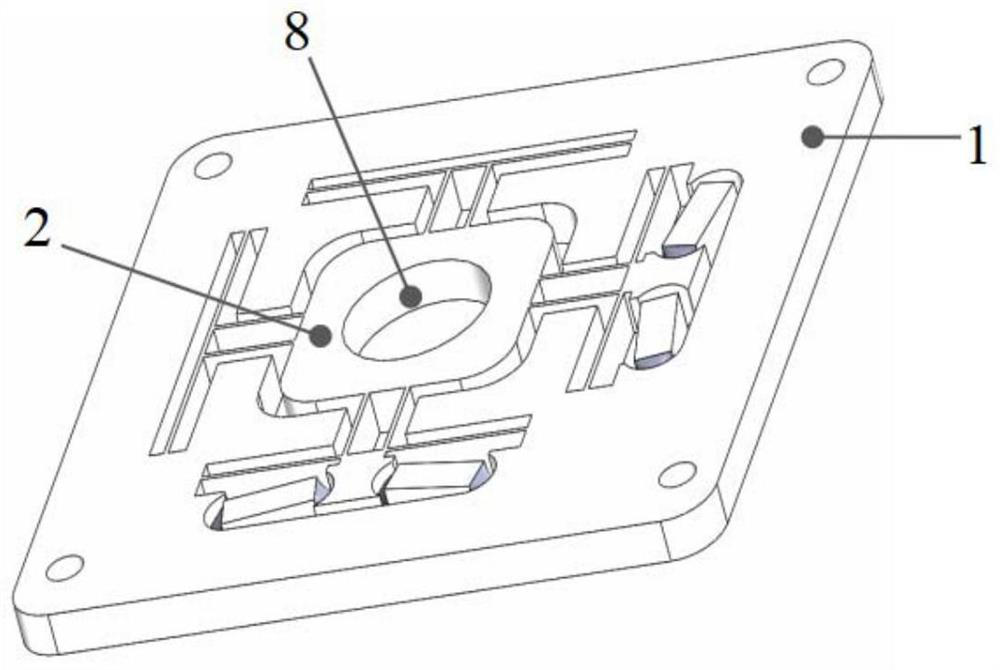 Two-dimensional piezoelectric driving platform for suppressing orthogonal disturbance